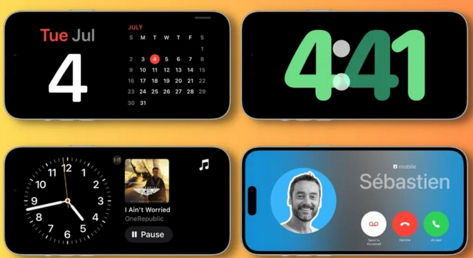 伊川苹果手机维修分享iOS17横屏充电待机显示有什么好处 