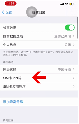 伊川苹果14维修网分享如何给iPhone14的SIM卡设置密码 