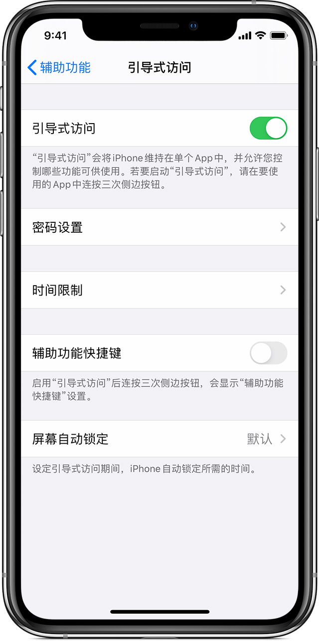 伊川苹果手机维修分享如何在 iPhone 上退出引导式访问 