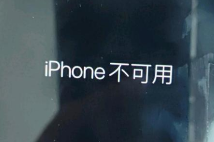 伊川苹果服务网点分享锁屏界面显示“iPhone 不可用”如何解决 